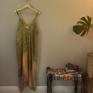 Kantha Bae Crepe Silk Harem Romper